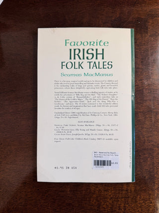 Book Favorite Irish Folk Tales Paperback