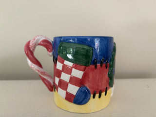 candy cane handle mug