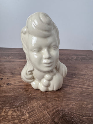 Vintage long hair headvase glamour girl