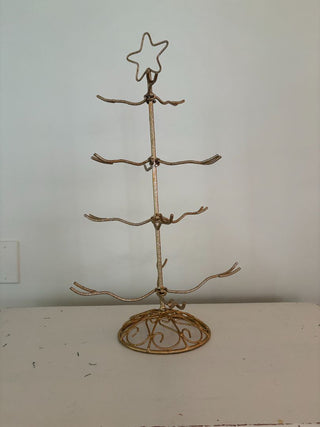 folding metal ornament display