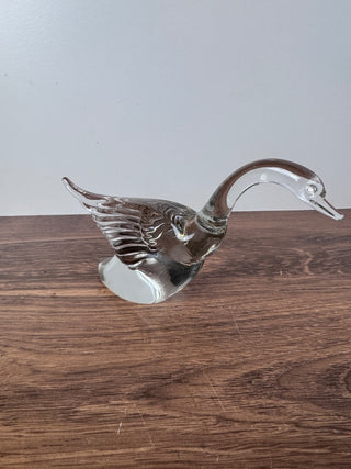 Heisey Crystal Glass Goose (8.5"W 4"H) - TGL #216