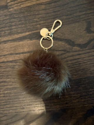 faux fur keychain