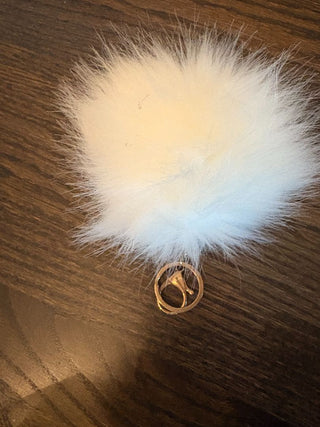 faux fur keychain