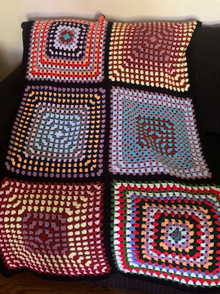 Colorful afghan