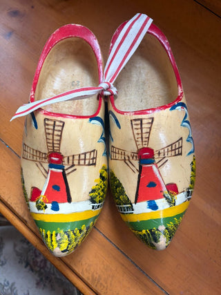 big wooden dutch shoes