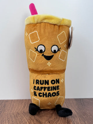 I Run on Caffeine Iced Coffee Plush