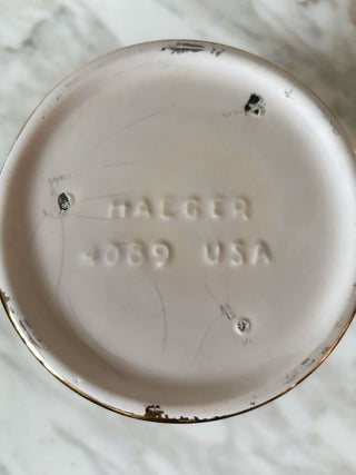 Haeger Gold Ginger Jar-Style Vase