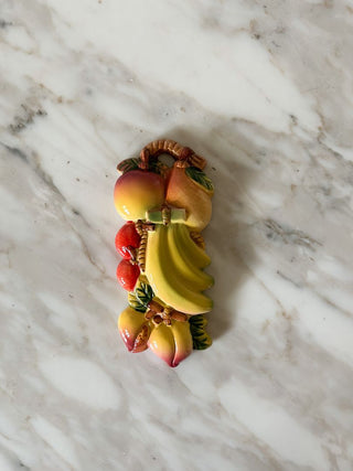 Ceramic Banana Fruit Bunch Wall Hanging
