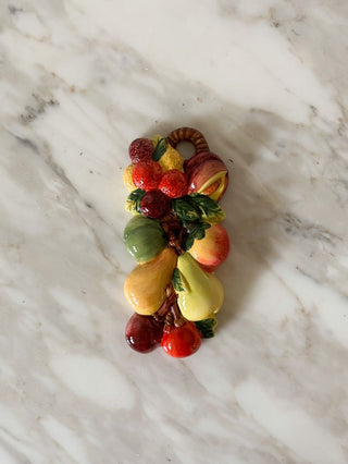 Ceramic Berry Fruit Bunch Wall Hanging