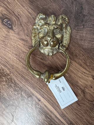 Antique Lion Brass Door Knocker