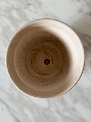 Blue Floral Stoneware Planter