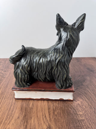 Scottie on Book/ Bookend/statue