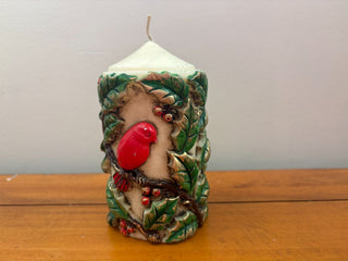 vintage cardinal candle