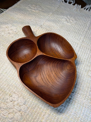 Teak Bowl in Leaf Shape - MCM