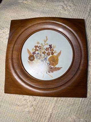 Dried Flowers in Wooden Frame 12x12