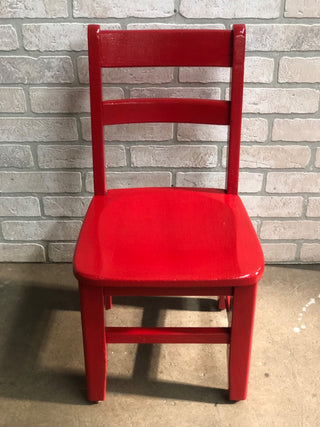 Vintage Red Childs Chair