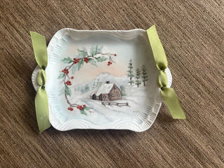 log cabin plate