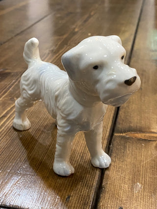 Ceramic/Porcelain White Dog