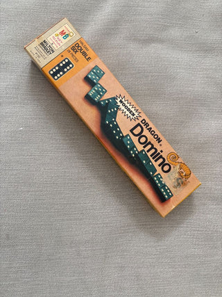 vintage wooden dominoe set in box