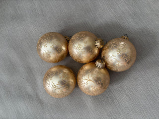 6 glass ball ornaments