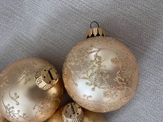 6 glass ball ornaments