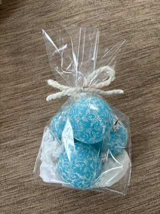 4 glass ball ornaments