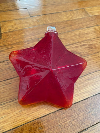 Blown Art Glass Star Ornament/Suncatcher