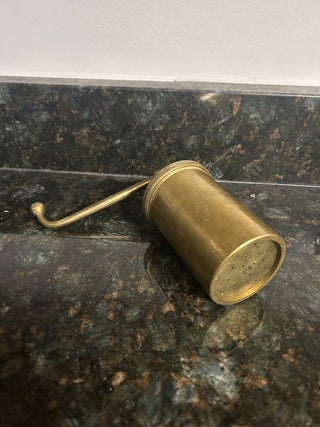 Vintage Brass Cookie Press with 4 designs 6" X 2.5"