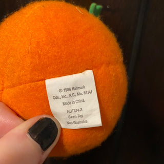 Vintage 1986 Hallmark Pumpkin Plush Toy