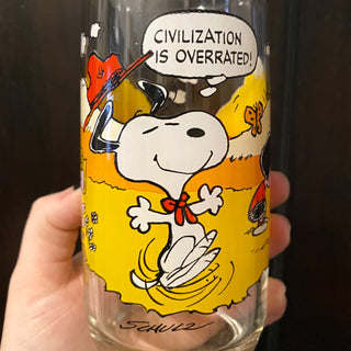 Vintage McDonald's Camp Snoopy Collection Glass