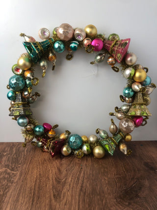 Eiffel Tower Ornament Wreath