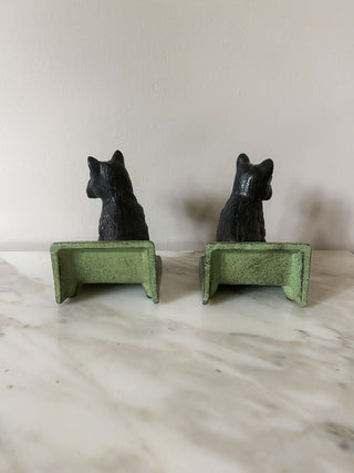 Set of 2 Cast Iron Scottie Dog Bookends