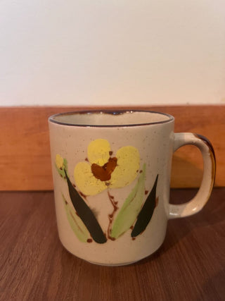 Vintage Otagiri mug Hand painted 4"x4"