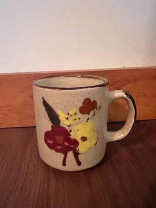 Vintage Otagiri mug Hand painted 4"x4"