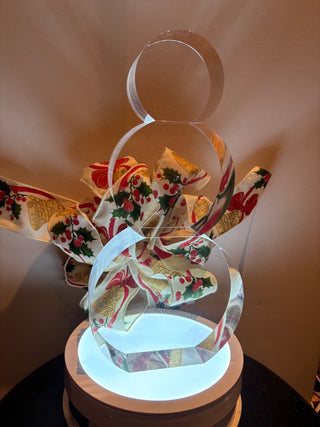 Large Lucite Snow Man 12” x 2” #613