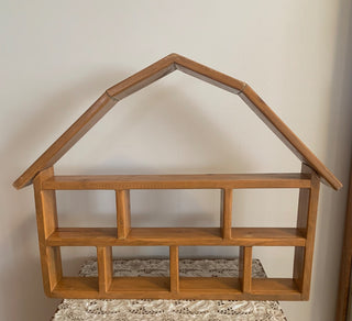 Wooden house shape shelves