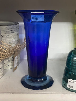 Cobalt Blown Glass Vase