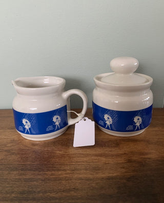 Vtg Morton Salt Creamer & Sugar Set