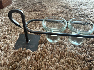 wrought iron votive stand
