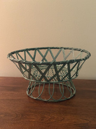 woven metal basket