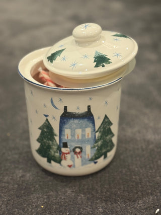 Vintage Nikko "Winter Wonderland" cookie jar