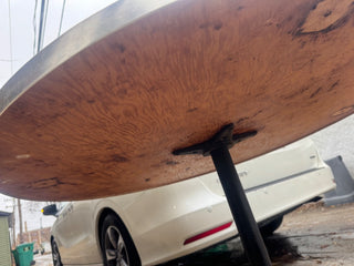 Vintage,Mcm round, mosaic tile dinning table