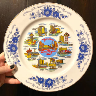 Vintage Las Vegas Souvenir Plate