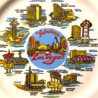 Vintage Las Vegas Souvenir Plate