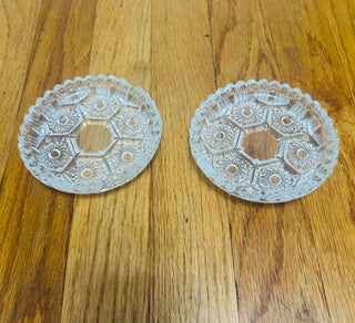 MCM Italian Pressed Glass Ashtray (set of 2) 4.5"