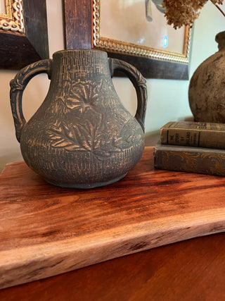 Two Handled, Red Wing Brushware Vase
