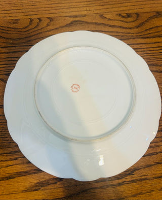 Limoges Hand Painted Gold Plate 9.5" Made in France