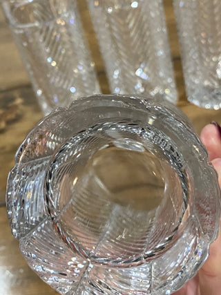 Ralph Lauren Crystal Herringbone Tumblers (4)