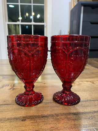 Fitz and Floyd Trestle GobletS (2)