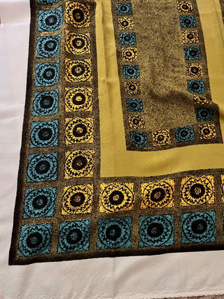 Vtg 60's Vibe Tablecloth 34 x 57
